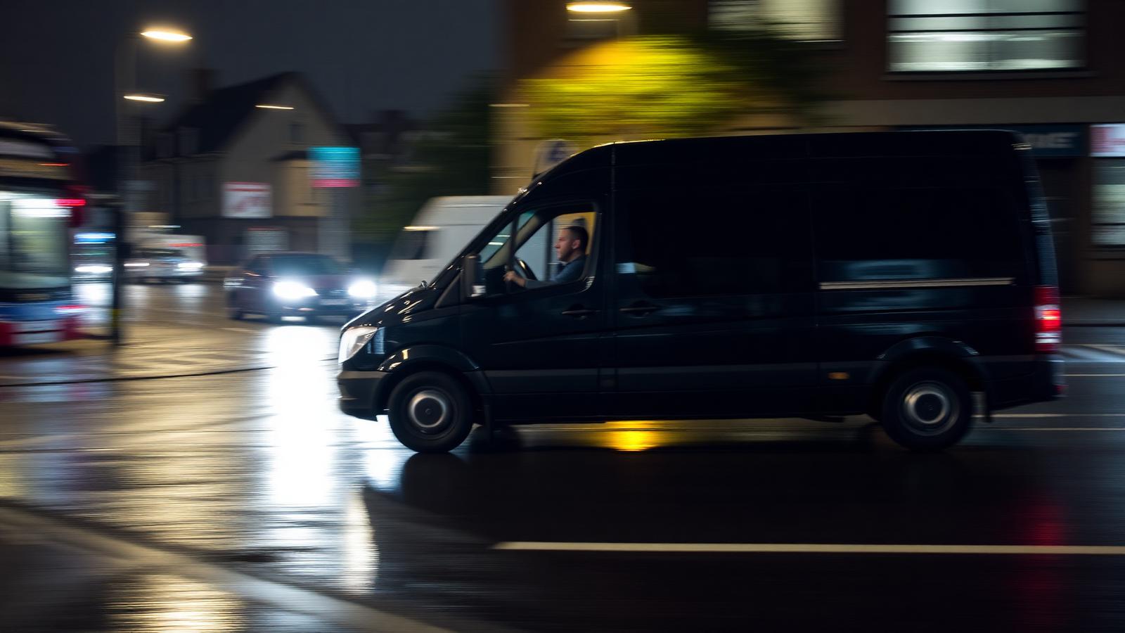 DWD response van driving at night